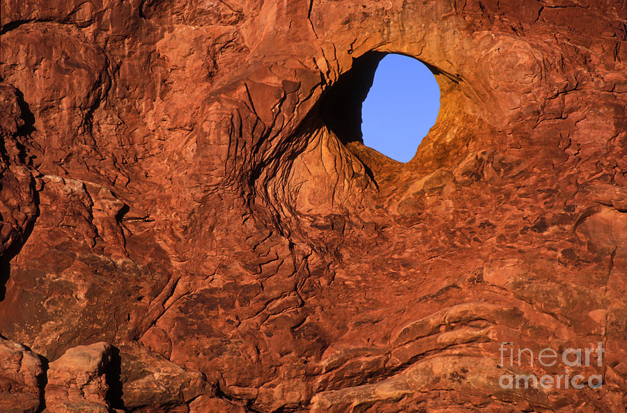 Small Eye in Turret Arch at Sunrise One Photograph by Bob Phillips
