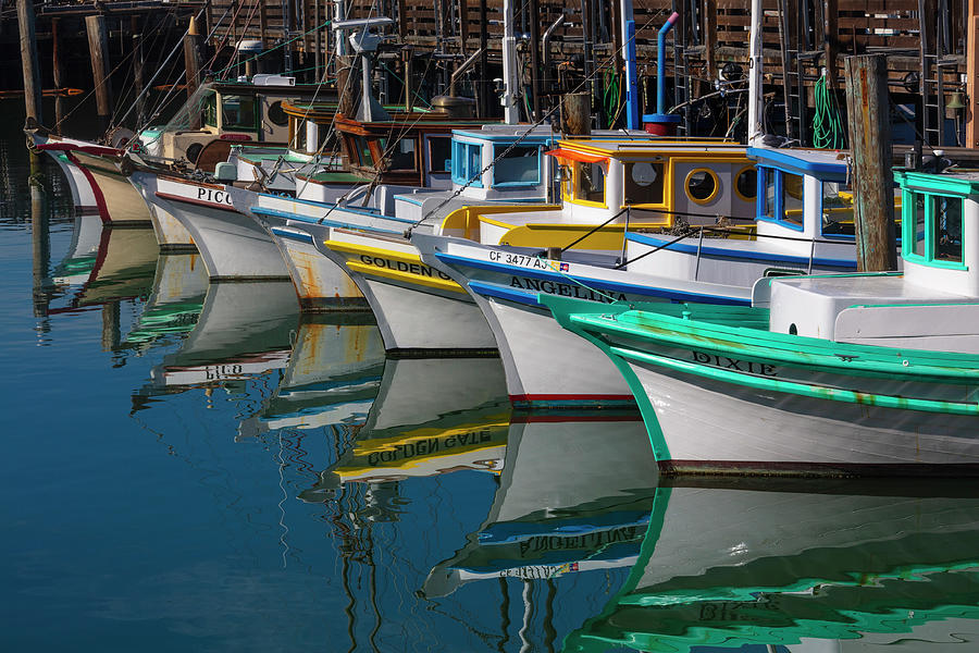 Small Fishing Boats San Francisco Photograph by Garry Gay