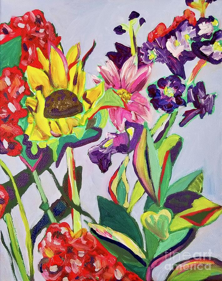 Small Floral Composition Painting by Catherine Gruetzke-Blais