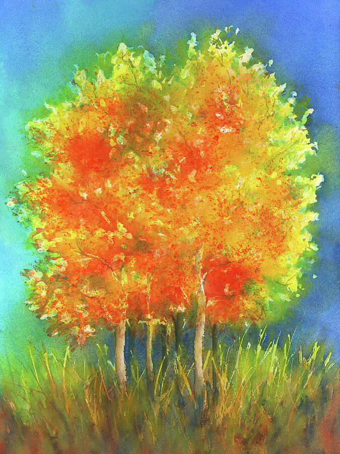 Small grove Painting by Karen Kaspar