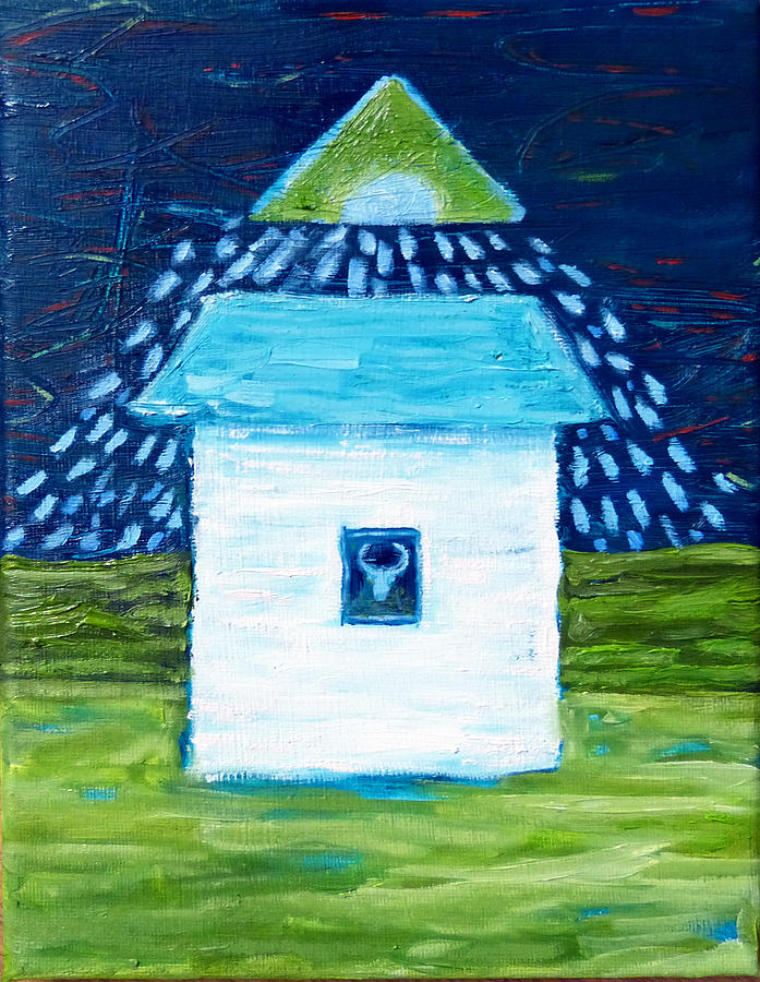 Small house Painting by Elzbieta Goszczycka