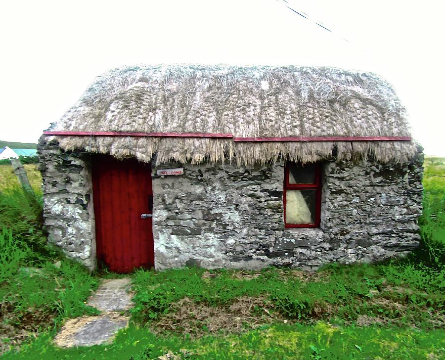 Small Irish Cottage Photograph by Stephanie Moore