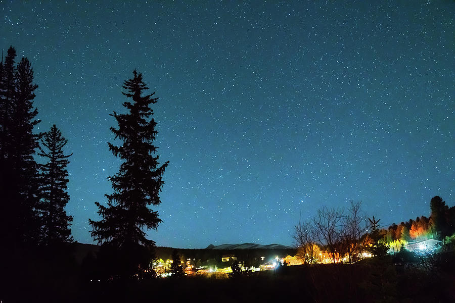 Small Mountain Town Starry Night Photograph by James BO Insogna
