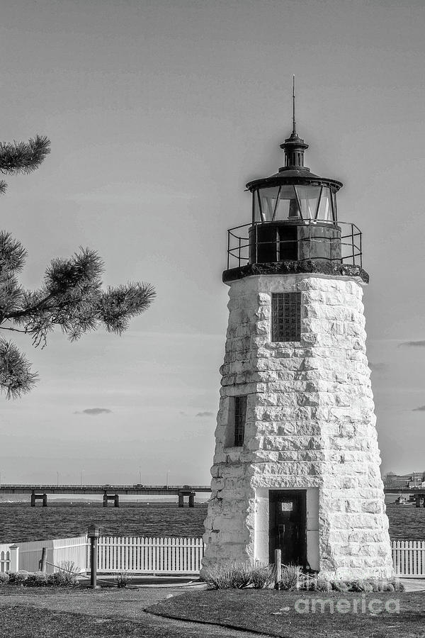 Small Newport Lighthouse Photograph by Stephen McCabe - Fine Art America