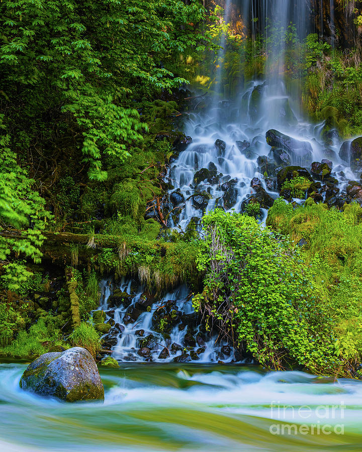 Small Part Of The Mossbrae Falls Photograph