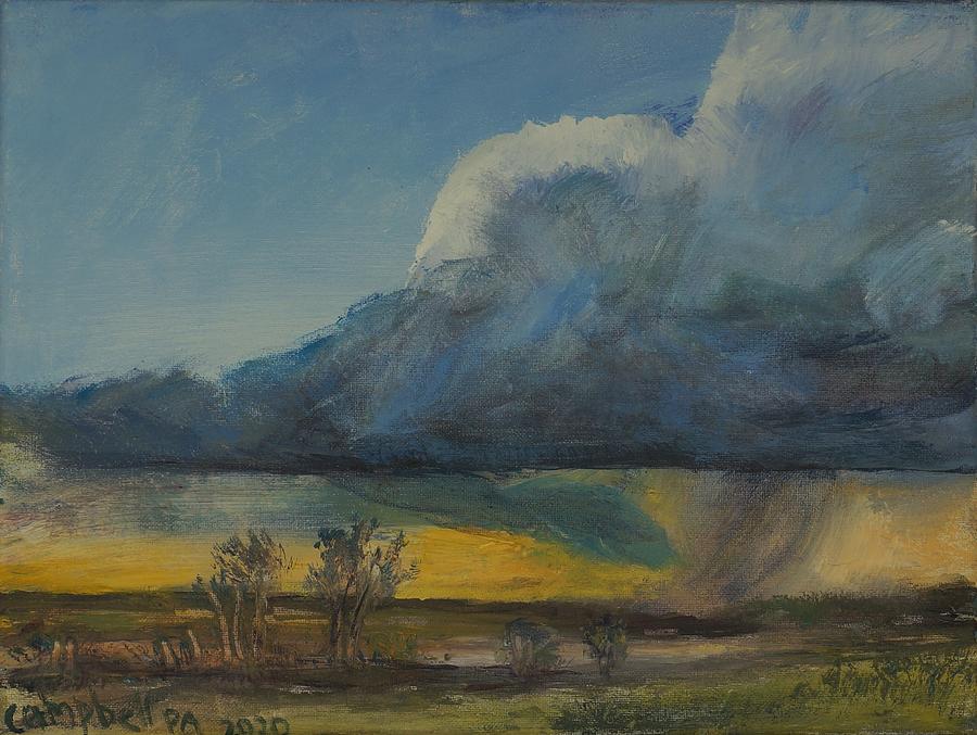 Small Storm Cloud Painting by Helen Campbell