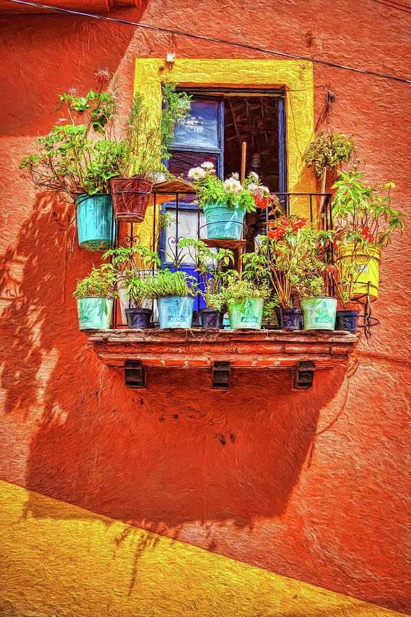 Small Suspended Garden In Mexico - Digital Paint Photograph by Tatiana Travelways
