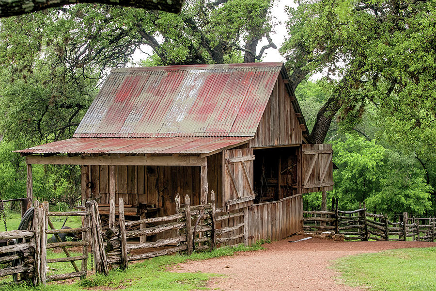 Small Texas Barn Photograph by Art Block Collections