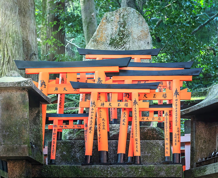 Small Torii Gates Kyoto Japan Photograph by Joan Carroll