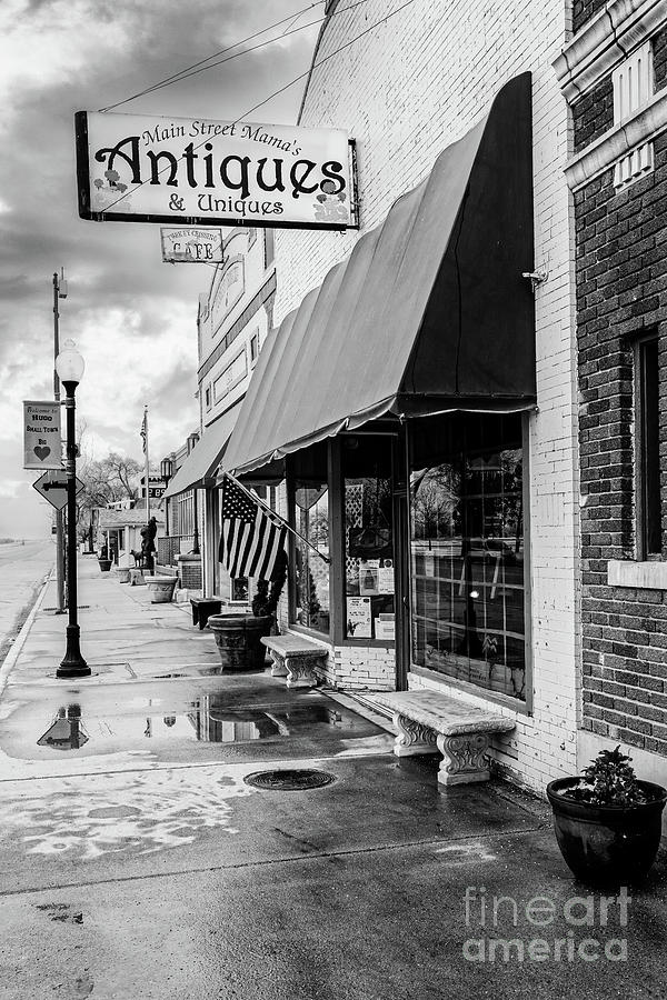 Small Town America 6193BW Photograph by Lawrence Burry