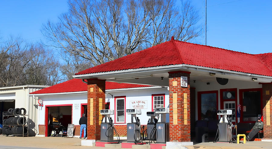 Small Town Filling Station Photograph by Roberta Byram