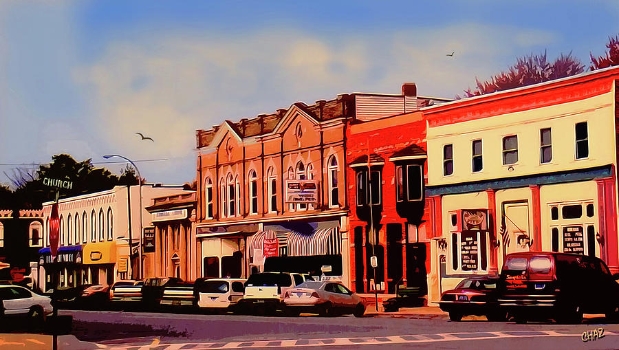 Small Town USA Painting by CHAZ Daugherty