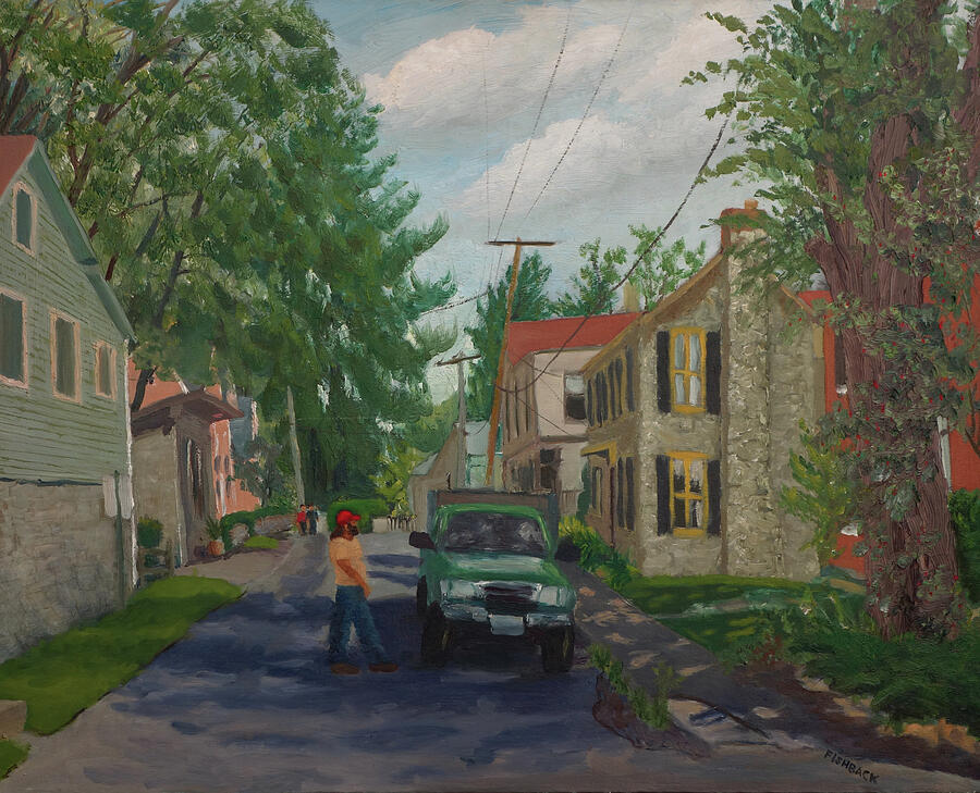 Small Town USA Painting by Daniel Fishback - Fine Art America