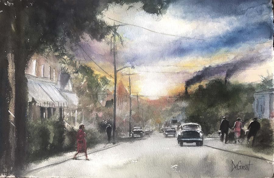 Small Town, USA Painting by Gregory DeGroat
