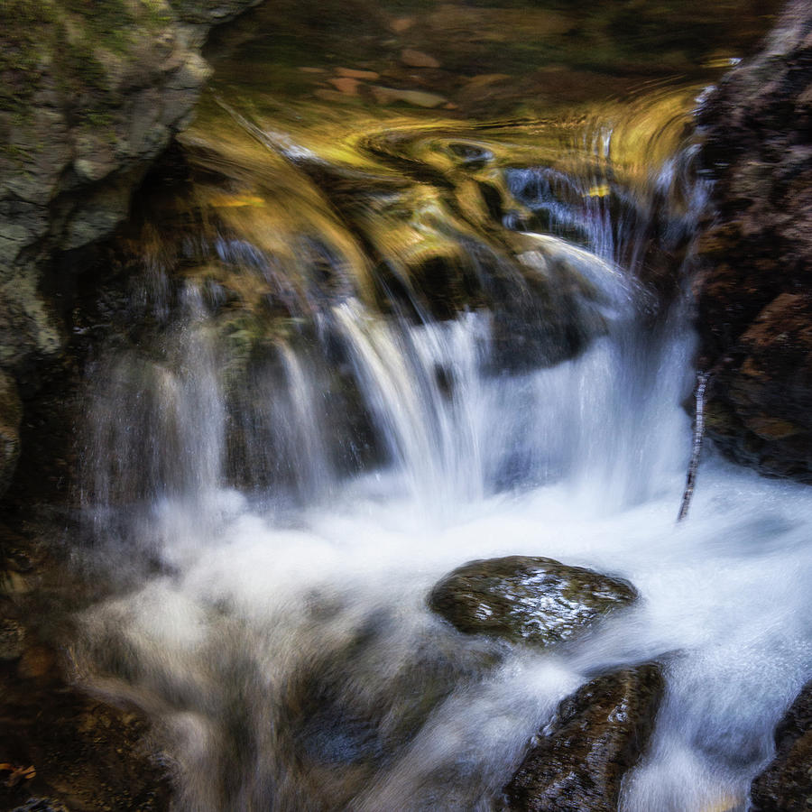 Small waterfall, Lagunitas Creek Photograph by Donald Kinney