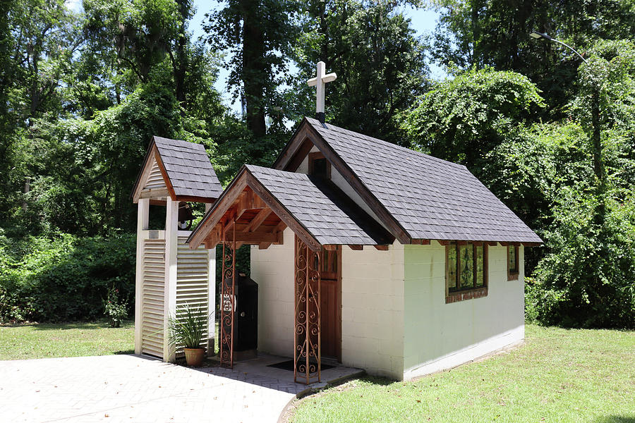 Summer Photograph - Smallest Church in America Darien, GA 2 by Penny J Smith Photography