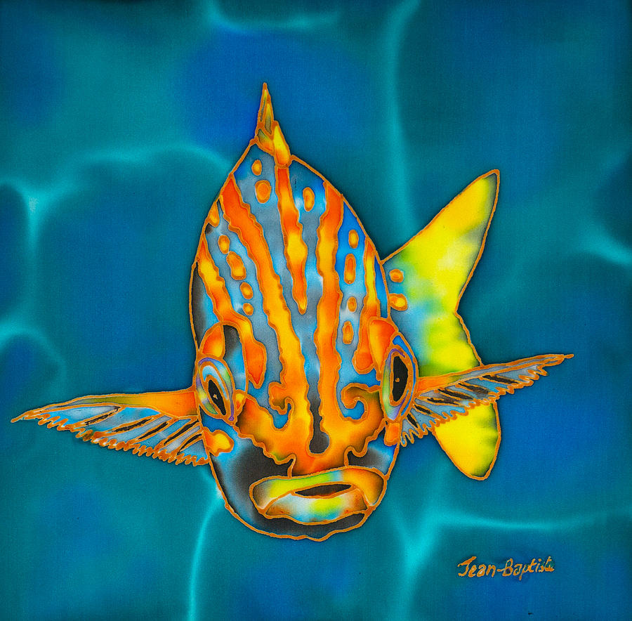 Abstract Painting - Smallmouth Grunt Fish by Daniel Jean-Baptiste