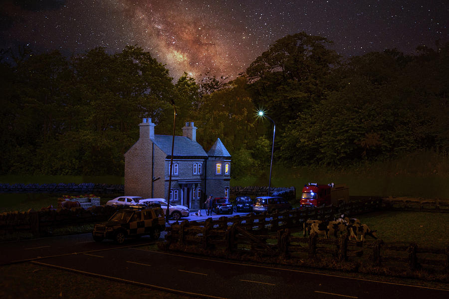 Smallville Hall And The Milky Way Photograph