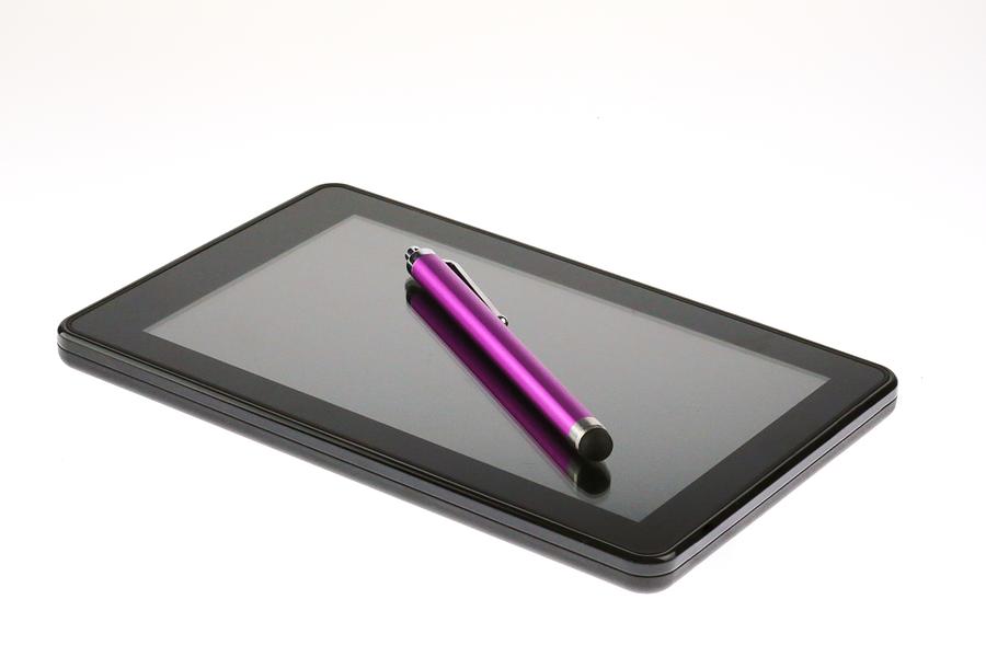 Smart pad e-reader and stylus pen Photograph by Douglas Sacha