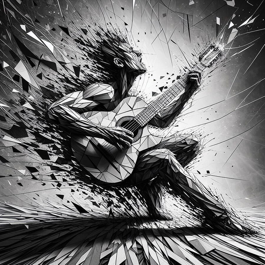 Smash Hit - Guitar Solo Digital Art by Ronald Mills