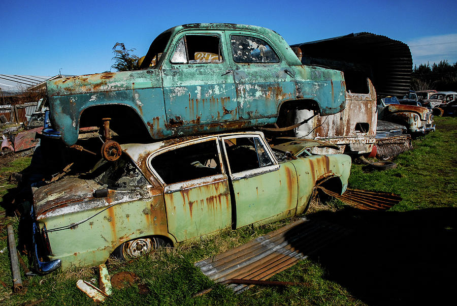 The Junkyard Diaries - Smash Palace. North Island, New Zealand  Photograph by Earth And Spirit