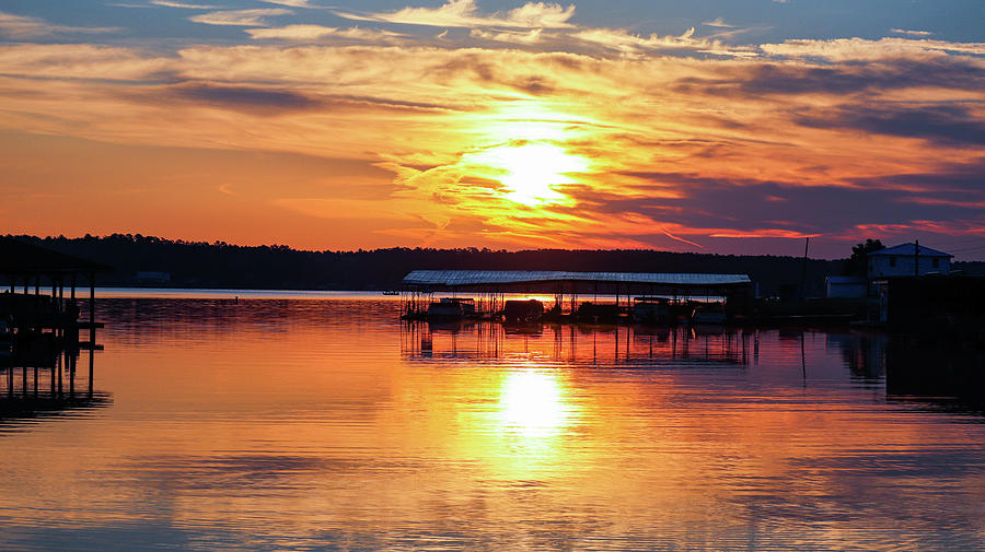 Smeared Gold Lake Sunrise Photograph by Ed Williams