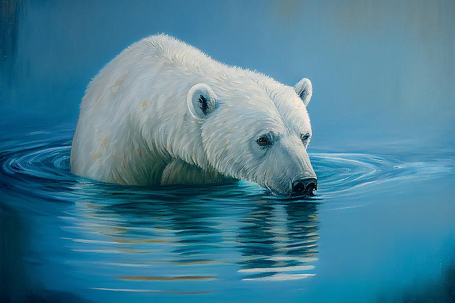 Smelling The Water Mixed Media by Ed Taylor