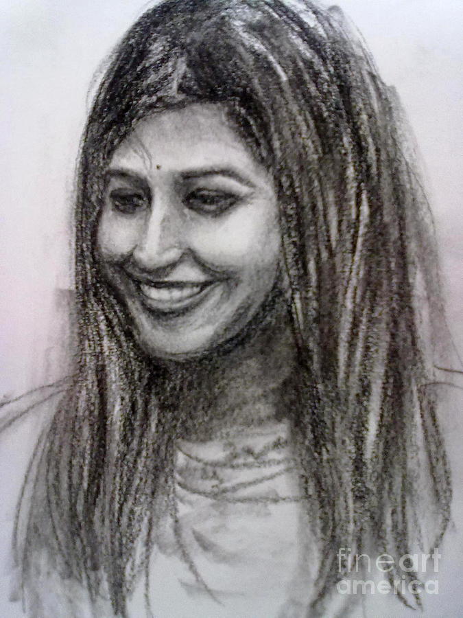 Smile Painting by Asha Sudhaker Shenoy