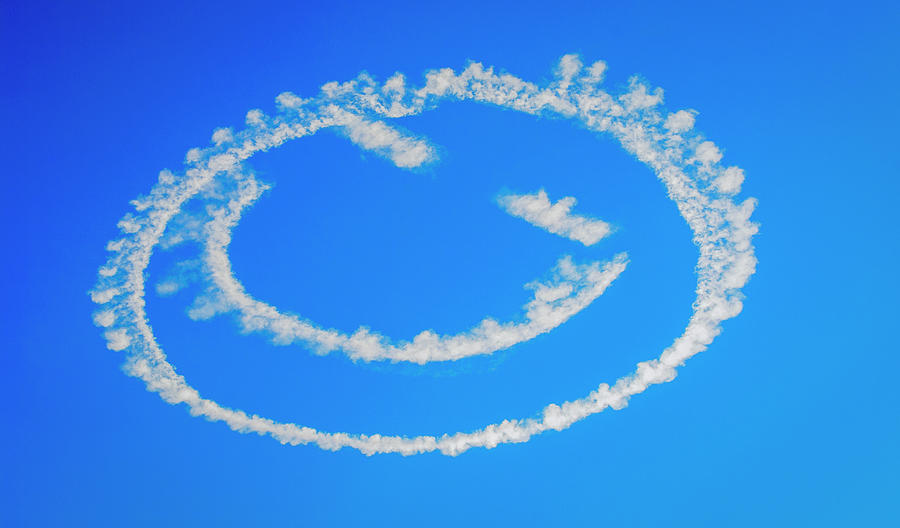 Smile Cloud Face Blue Sky Landscape 2424 Photograph by Amyn Nasser