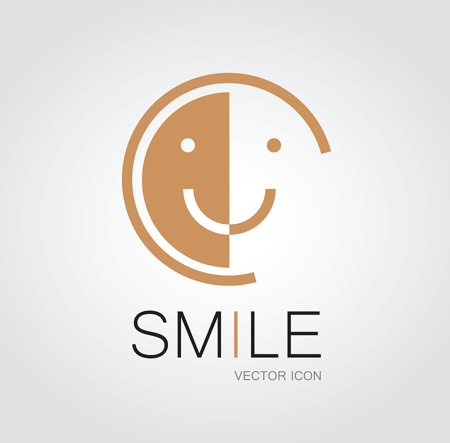 Smile face symbol Drawing by Lvcandy