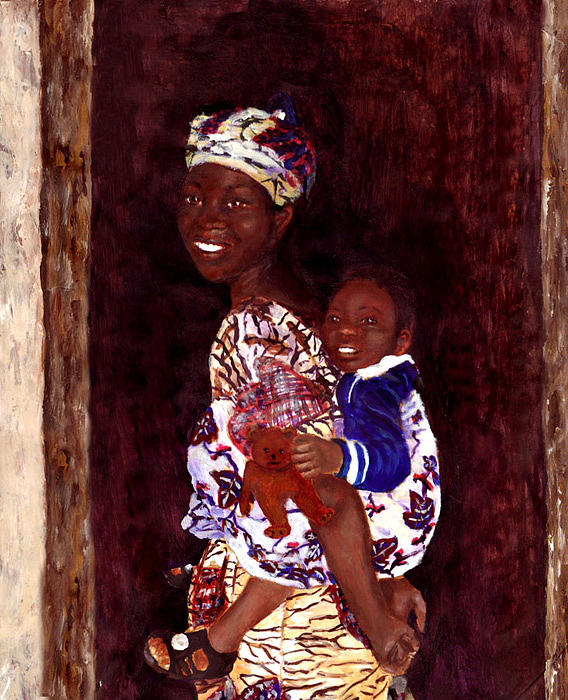 Mother Painting - Smiles by Anneke Hut