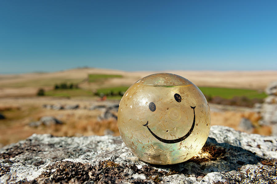 Smiley Ball on Dartmoor Photograph by Helen Jackson