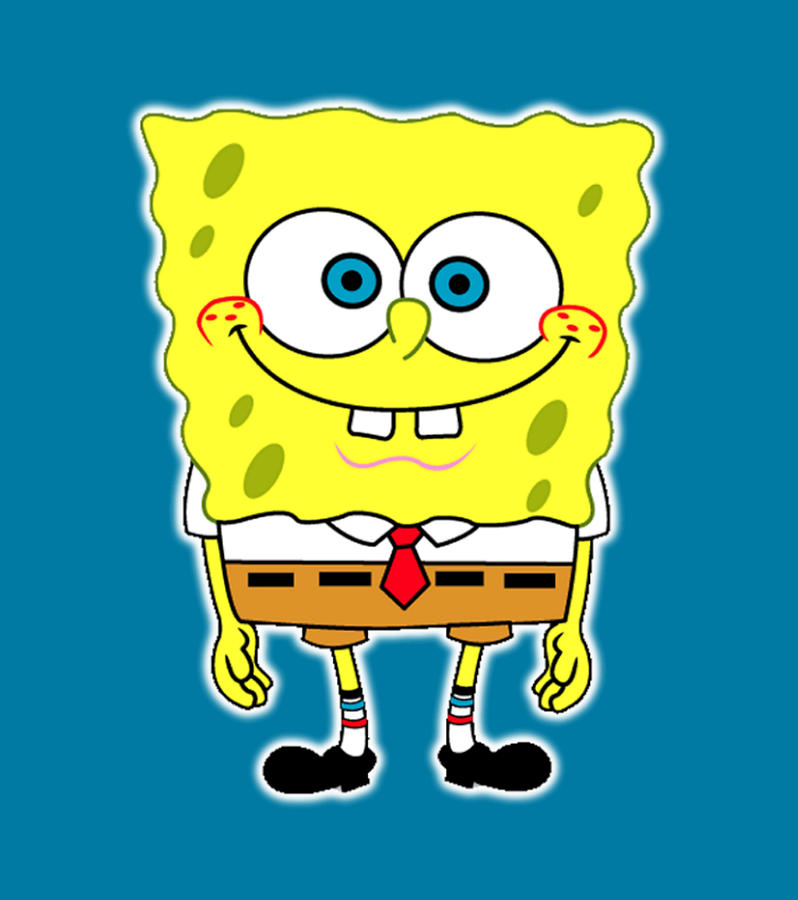 Smiley Spongebob Digital Art by Danny Joe - Fine Art America