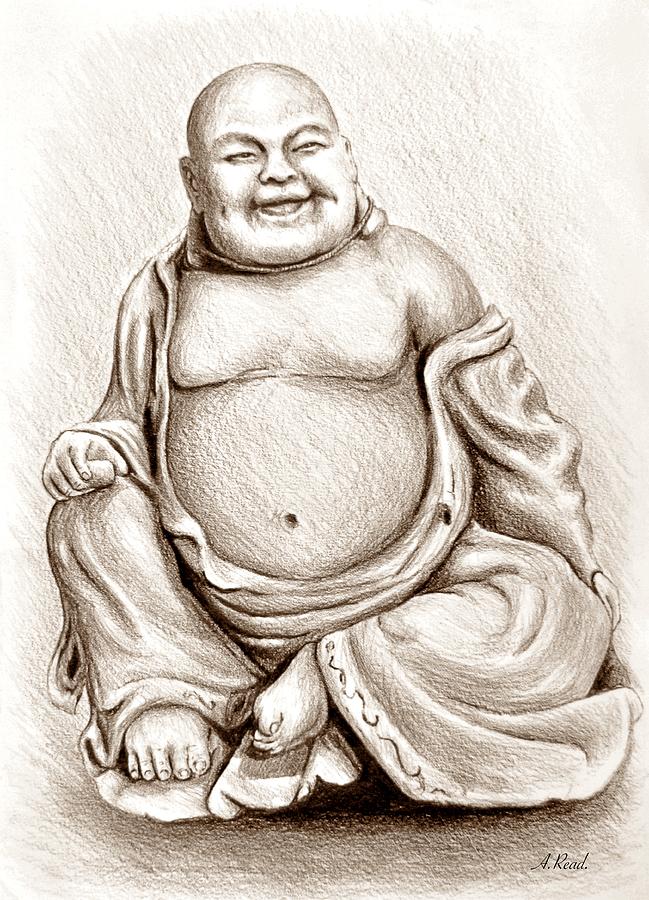 Buddha Sketch Art Art Print by sparticles2010@gmail.com - Fy