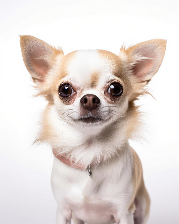 Dog Photograph - Smiling Chihuahua Dog On White by Good Focused