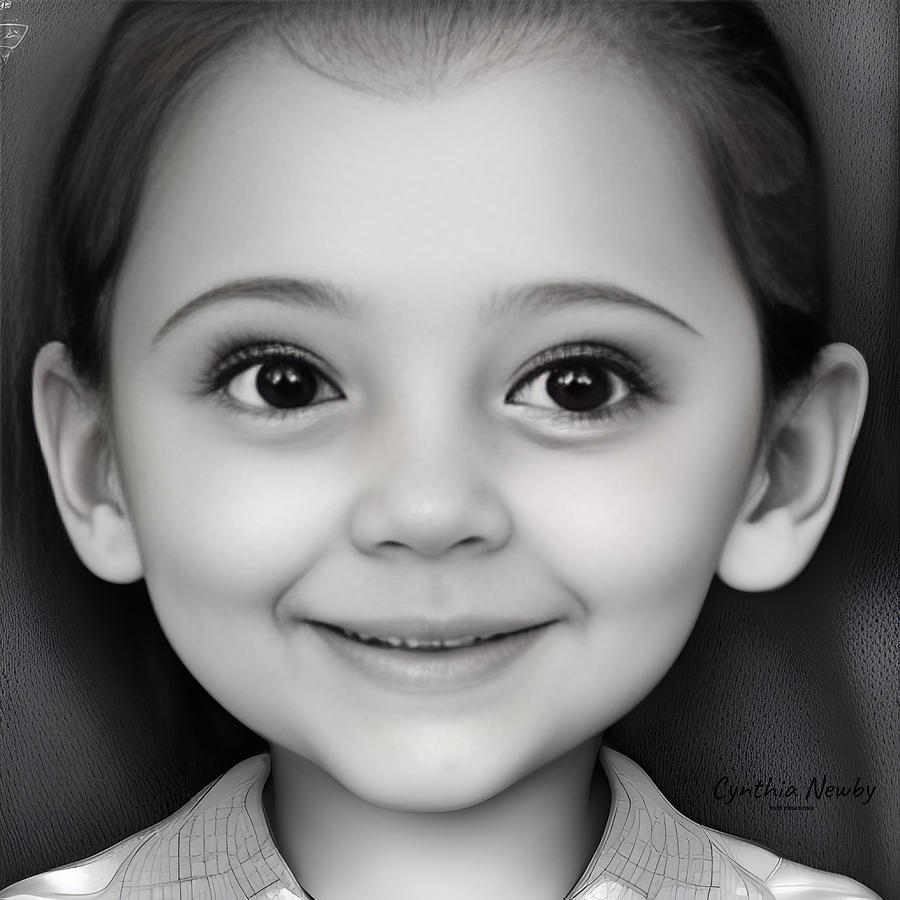 Smiling Child Digital Art by Cindys Creative Corner