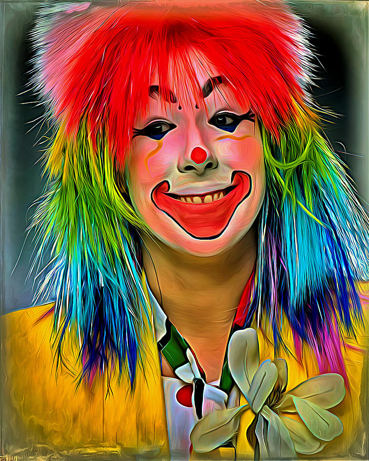 Smiling Clown 1 Digital Art by Rob Olson - Fine Art America