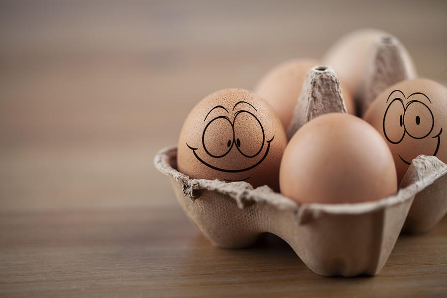 Smiling eggs Photograph by Mjrodafotografia