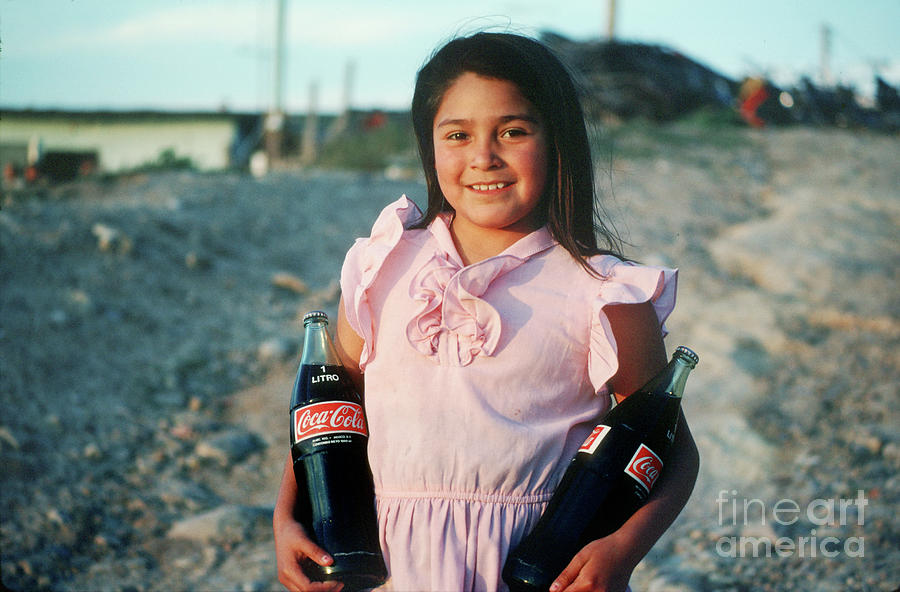 Smiling Girl In A Pink Dress Tijuana Photograph By Wernher Krutein