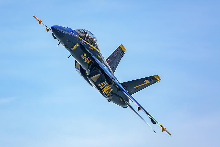 Smiling Navy Blue Angel Photograph by Dale Kincaid