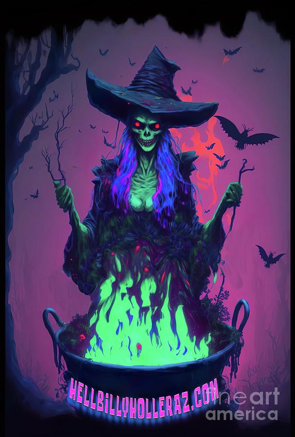 Smiling Swamp Witch Digital Art by Michaela Nastasia