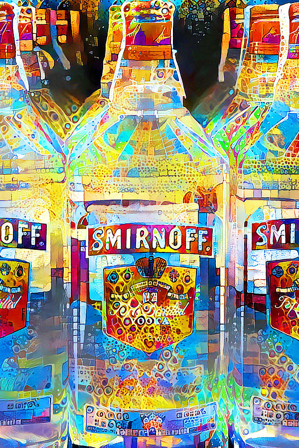 Smirnoff Vodka in Contemporary Vibrant Happy Color Motif 20200503 vertical Photograph by Wingsdomain Art and Photography