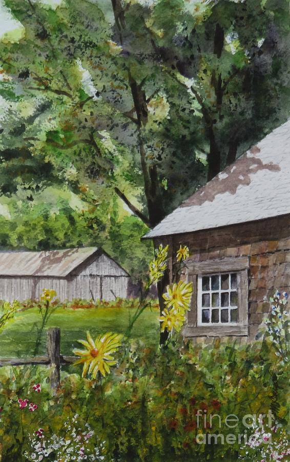 Smith House Barns Painting by Joseph Burger