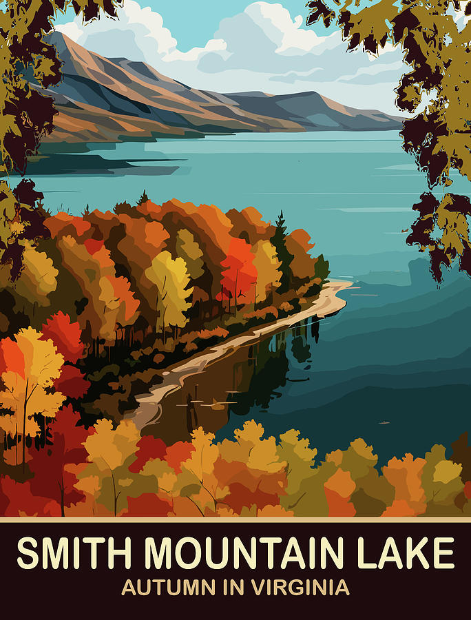 Smith Mountain Lake Digital Art by Long Shot