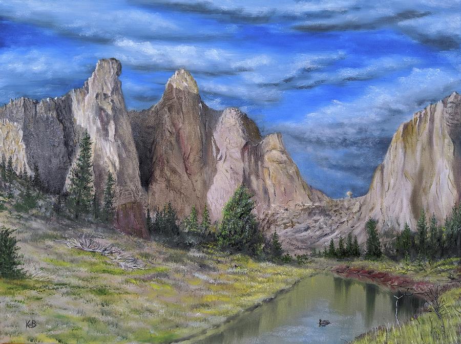 Smith Rock #2 Painting by Kevin Daly