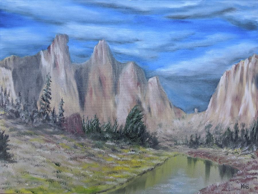 Smith Rock Painting by Kevin Daly
