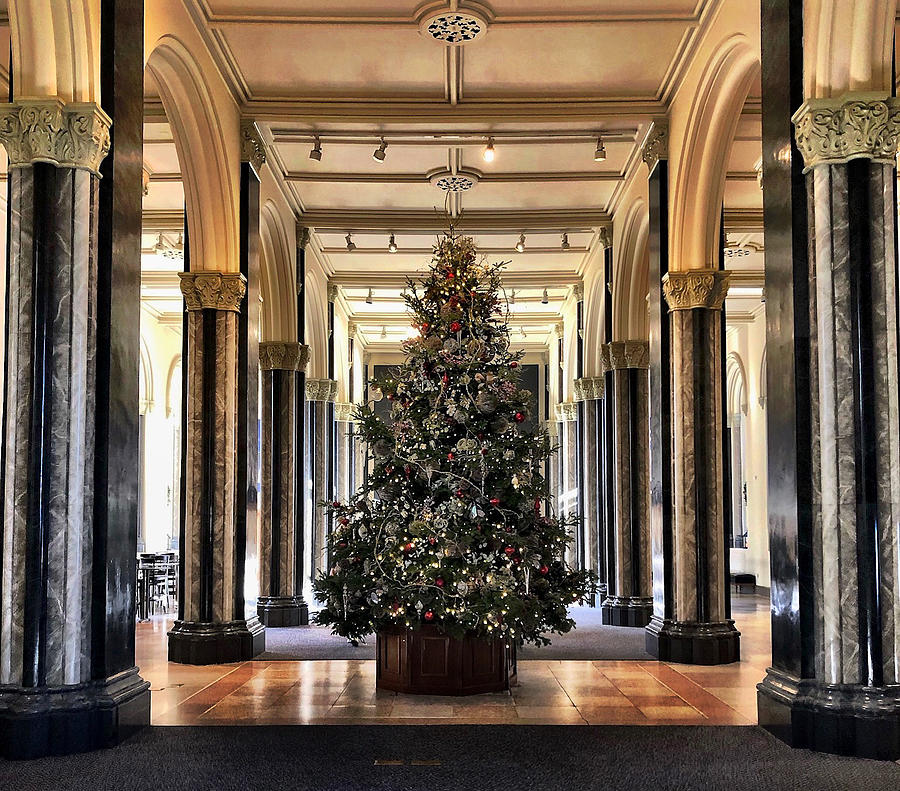 Smithsonian Castle Christmas Tree  Photograph by Lois Ivancin Tavaf