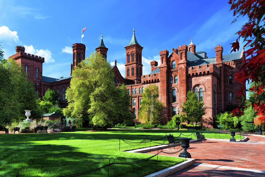 Smithsonian Castle Museum Painting by Christopher Arndt