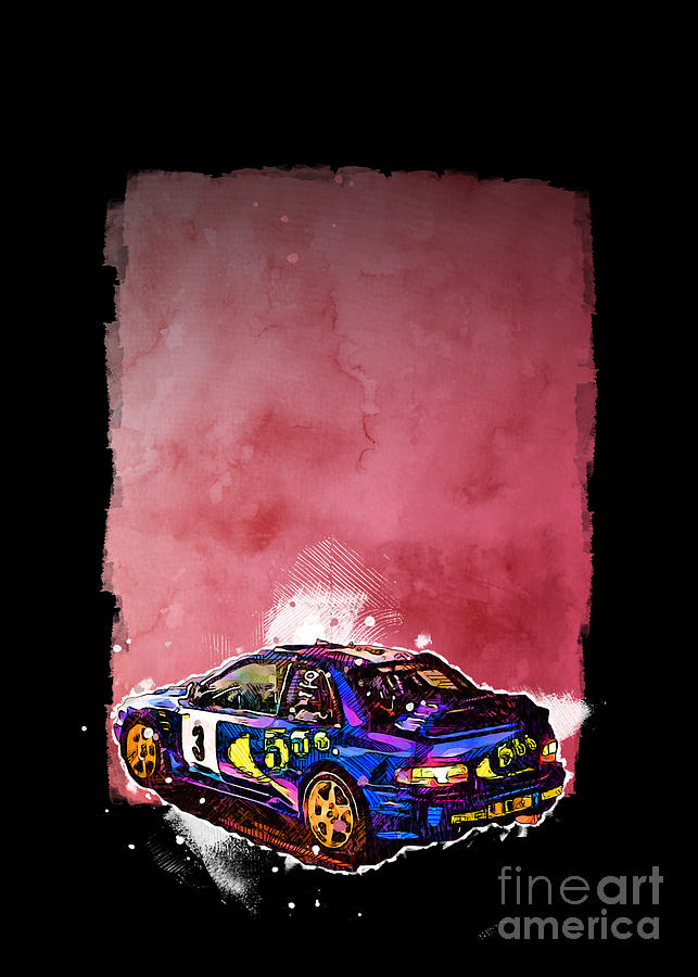 SMK004026 Vehicle 1997 Subaru Impreza WRC Painting by Marietta Beatty ...