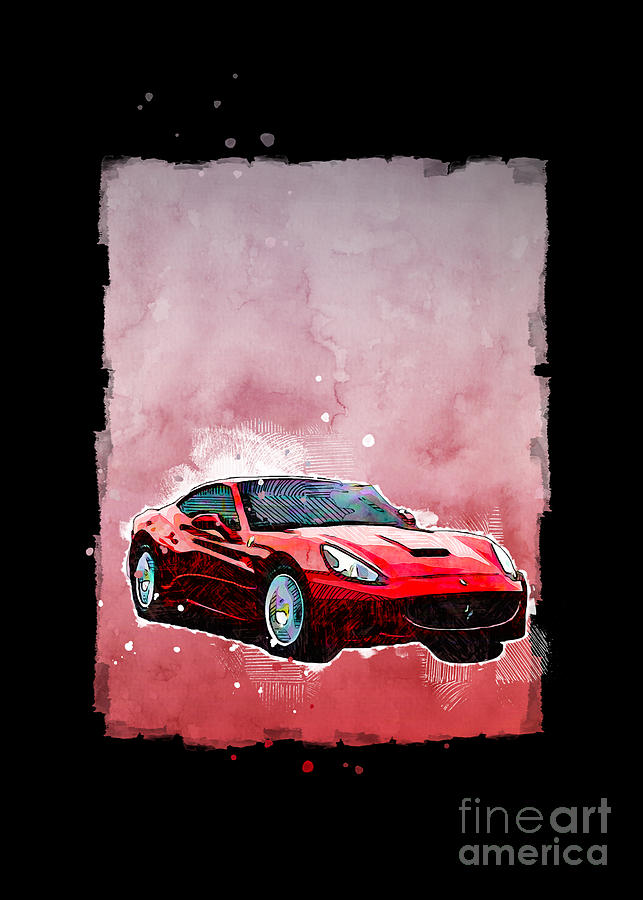 SMK004343 Vehicle 2009 Ferrari California Painting by Marietta Beatty ...